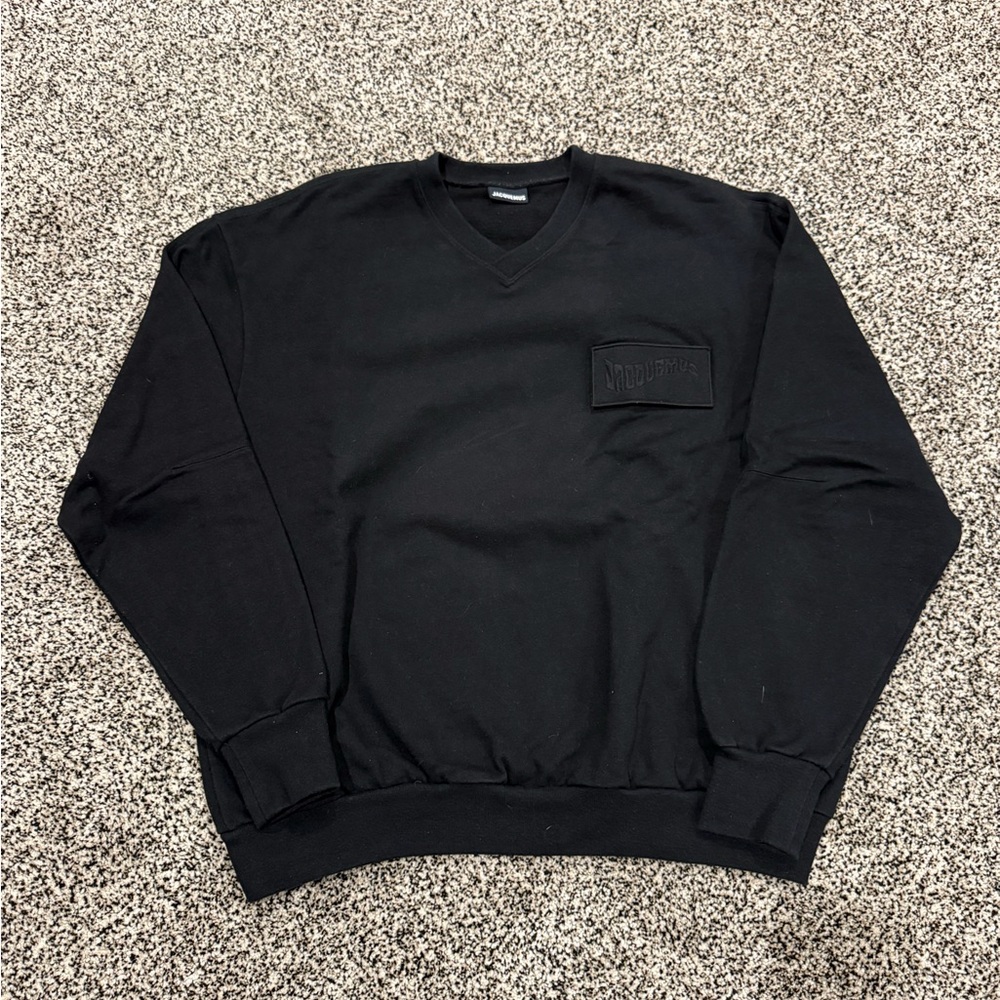 Jacquemus Black Logo Crewneck Sweatshirt